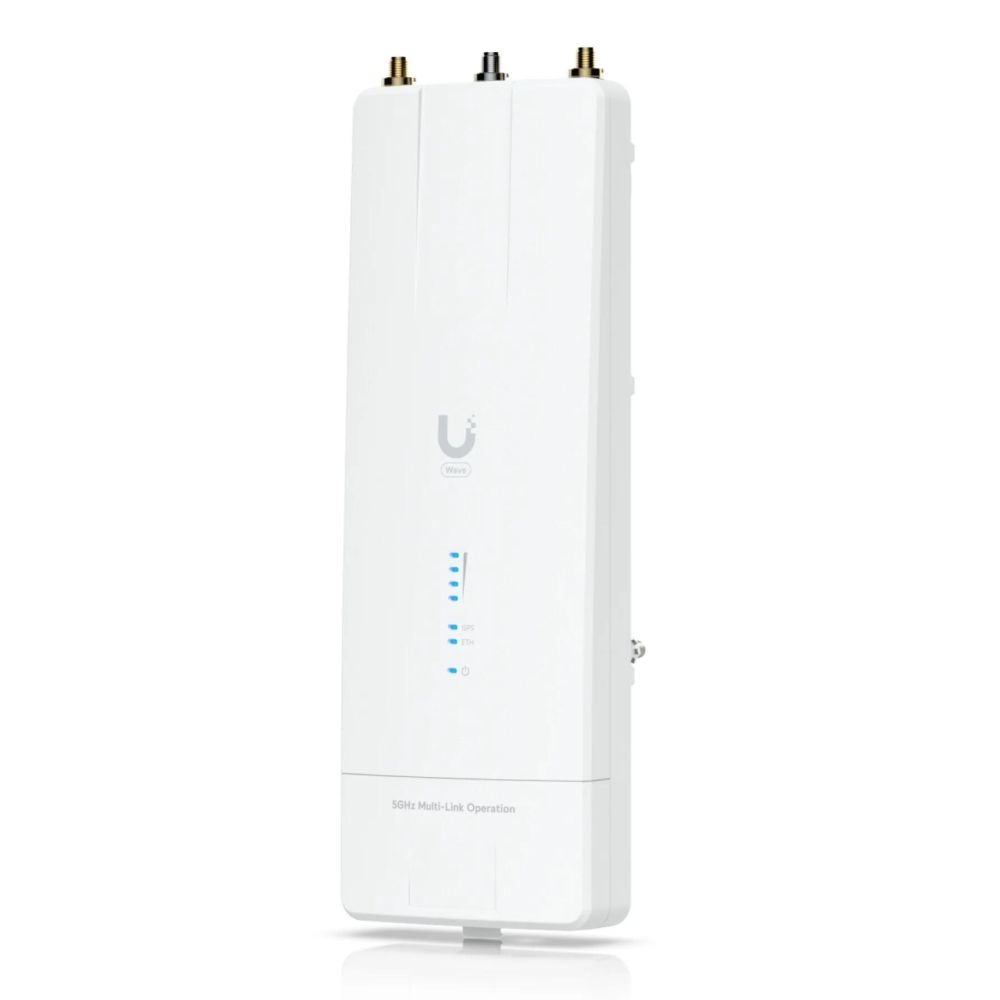 Точка доступа Wi-Fi Ubiquiti UISP Wave MLO5 Радиоустройство 5 ГГц, Wi-Fi 7, PtP, MIMO 2х2, 20 дБм, 2х RP-SMA, MLO, UISP Wave Technology