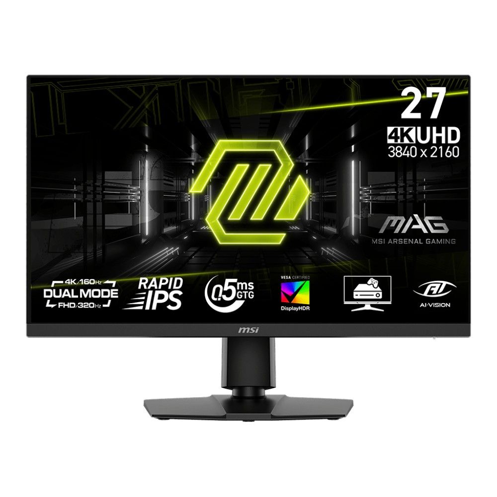 МОНИТОР 27" MSI MAG 272URDF E16 Black с поворотом экрана (IPS, 3840x2160/1920x1080, 320Hz, 0.5ms, 17