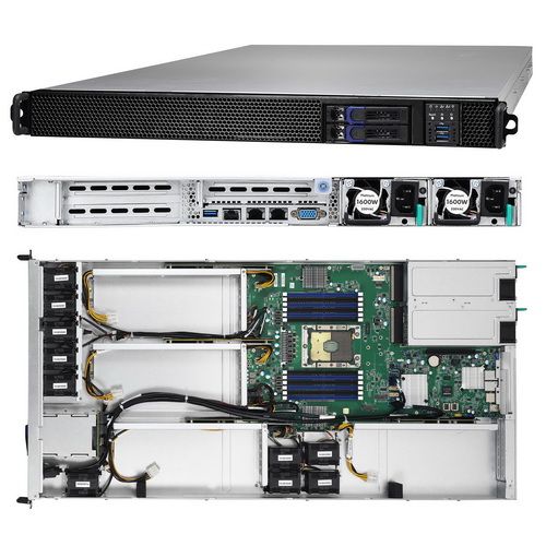 Серверная платформа Tyan TYAN B5631G88V2HR-2T-N 1U 4-GPU Server Barebones, (1) LGA3647 Intel