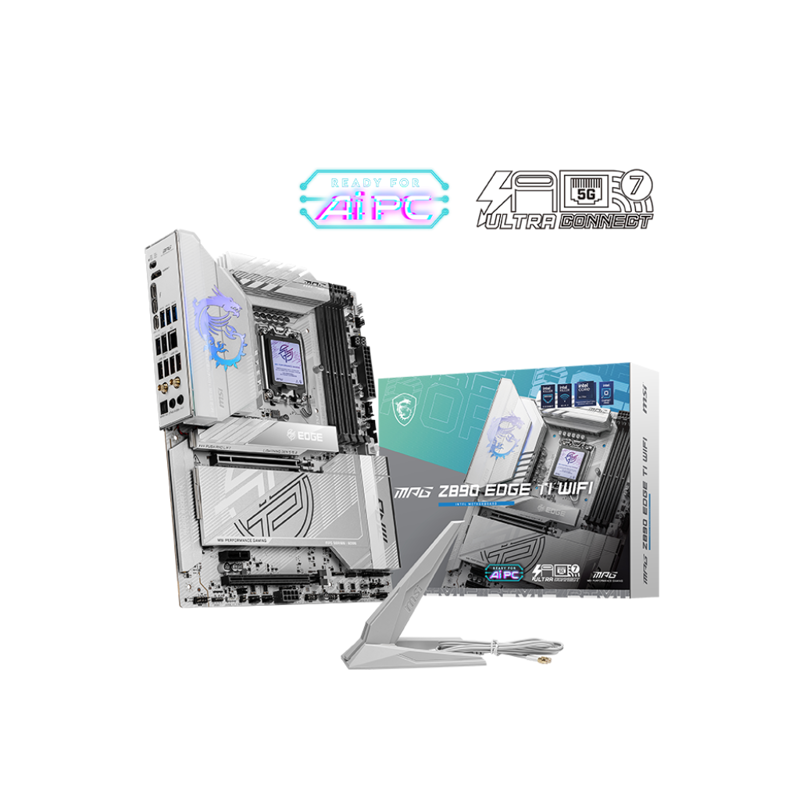 Материнская плата MSI MPG Z890 EDGE TI WIFI Soc-1851 Intel Z890 4xDDR5 ATX AC`97 8ch(7.1) 5Gigabit R