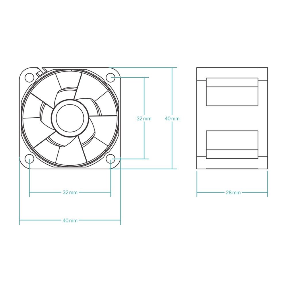 Вентилятор Arctic Cooling Вентилятор корпусной ARCTIC S4028-15K 5-Pack 1400-15000rpm rpm Dual Ball B