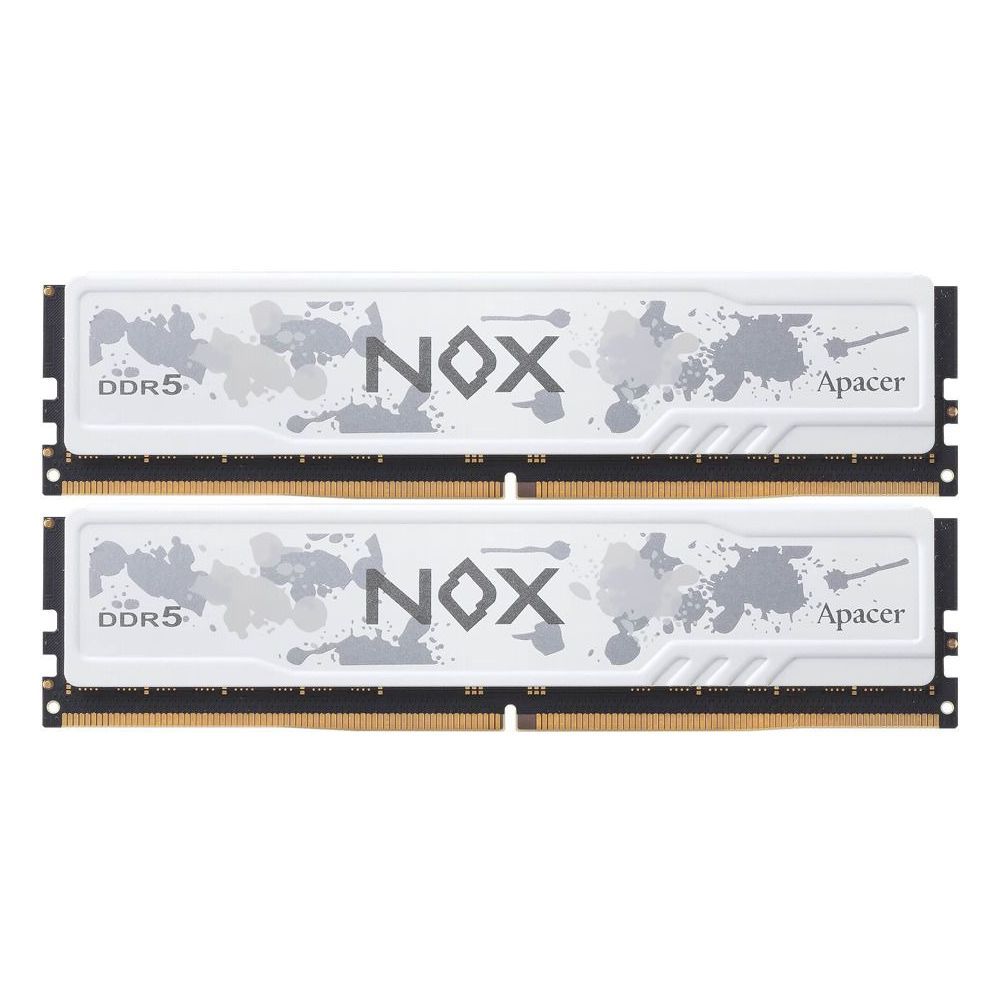 Модуль памяти Apacer 32GB DDR5 6400 DIMM OC NOX White  w/HS, kit 2x16GB CL32, 1.4V