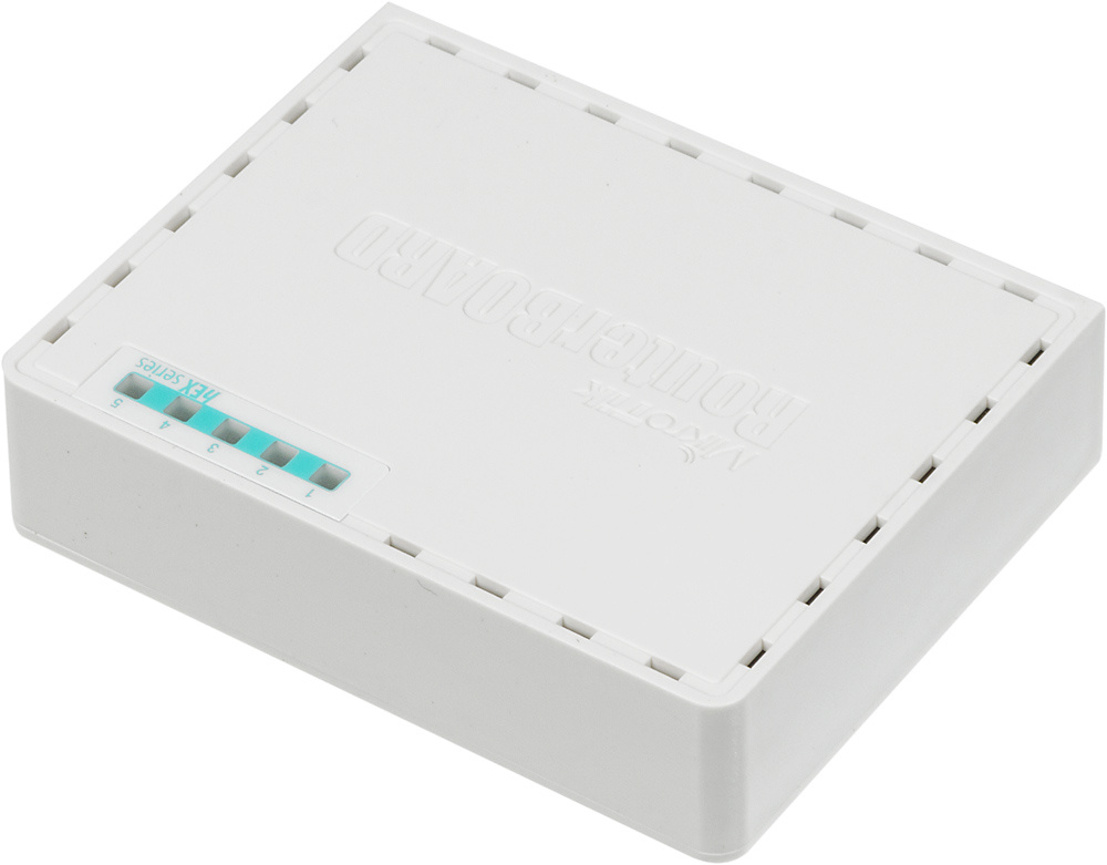 Маршрутизатор MIKROTIK RB750r2 hEX lite Router. 5x Ethernet 10/100, PoE {60}  (000378)