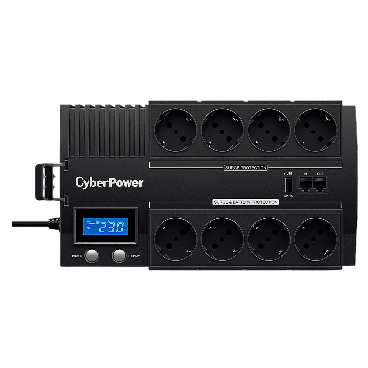 Источник бесперебойного питания (ИБП) CyberPower  BR700E, Line-Interactive, 700VA/420W,  8 (4+4) Sch