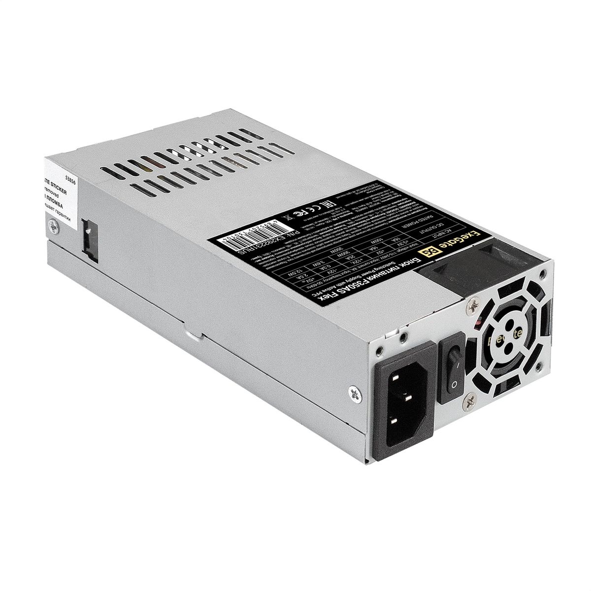 Exegate EX292231RUS Блок питания 350W ExeGate F350AS (Flex ATX, for ITX case, APFC, КПД 80% (80 PLUS