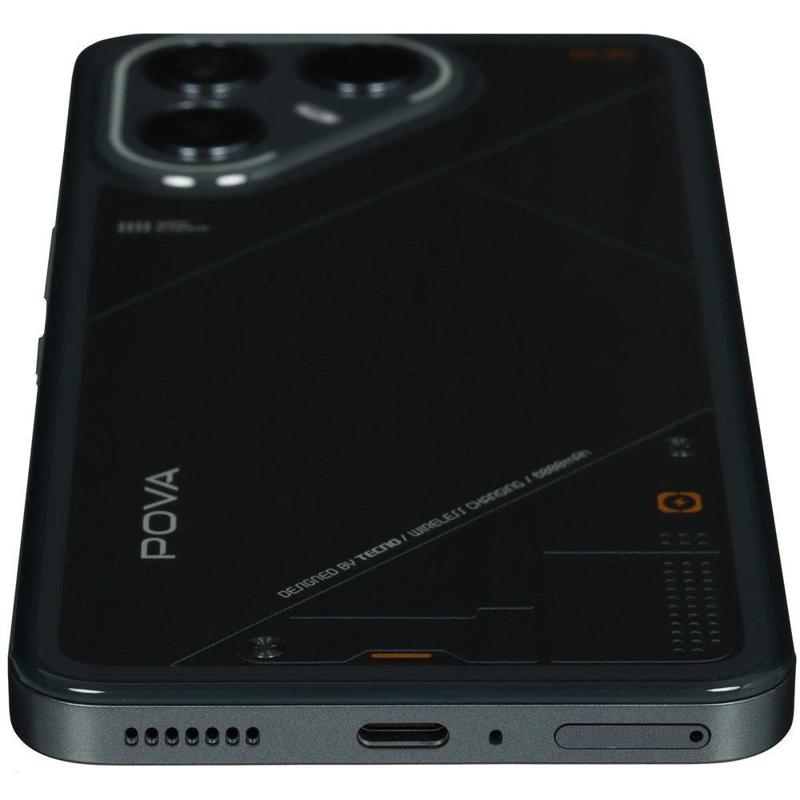 Смартфон Tecno Pova 7 Ultra 5G 256Gb 12Gb черный моноблок 3G 4G 2Sim 6.67" 1260x2800 Android 15 108M