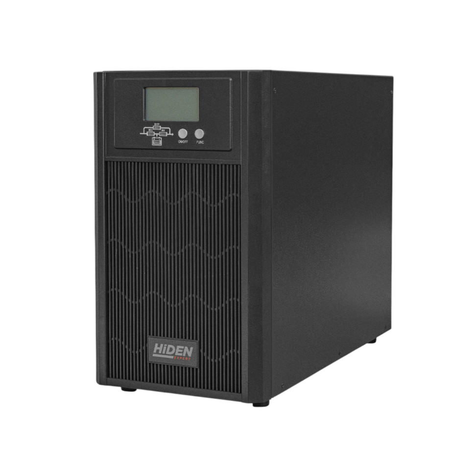ИБП HIDEN EXPERT HE11002S, встроенные АКБ в корпусе (6х9А/ч), 2 kVA/2 kW (PF=1){С двойным преобразов