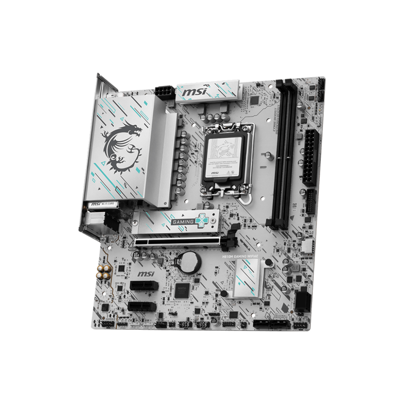 Материнская плата MSI H810M GAMING WIFI6E H810, LGA1851, 2*DDR5, 1*PCIEx16, 2*PCIEx1, 1*M.2, 2*TypeC