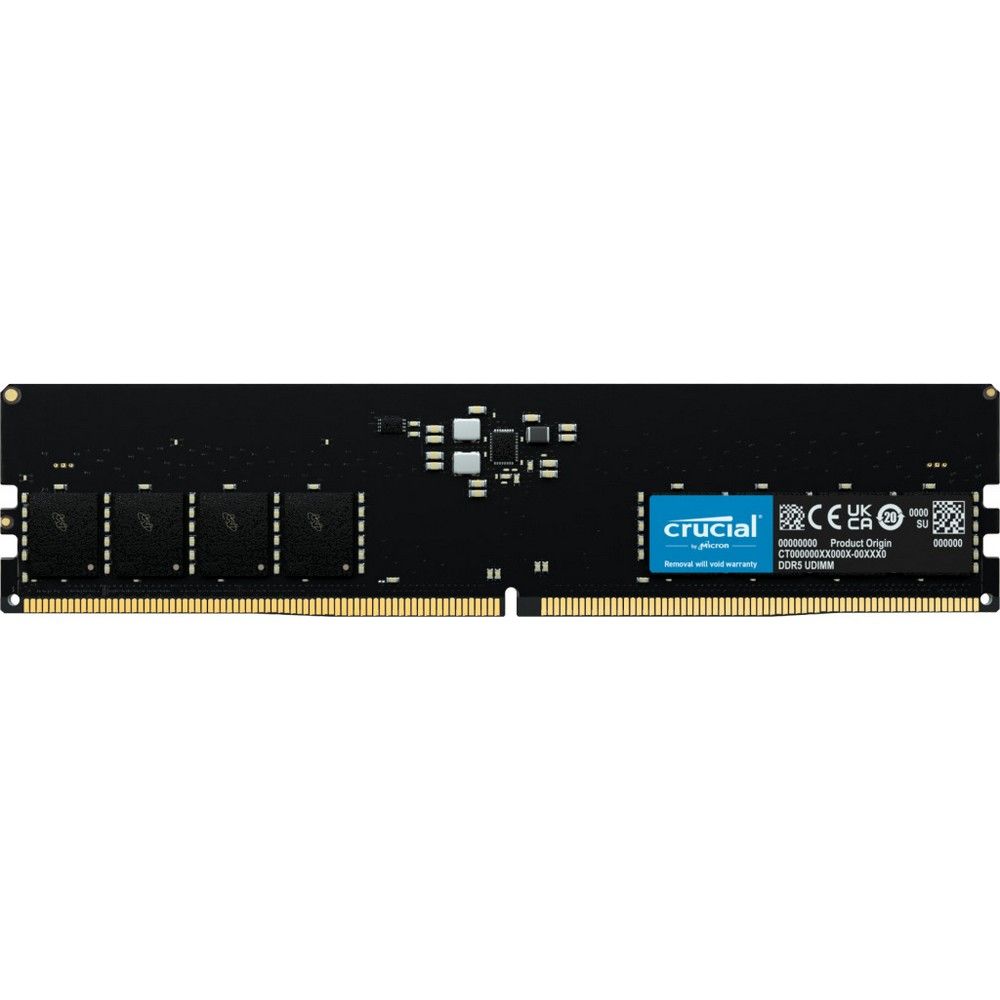 Память DDR5 32GB 5600MHz Crucial CT32G56C46U5 RTL PC5-44800 CL46 DIMM 288-pin 1.1В single rank Ret