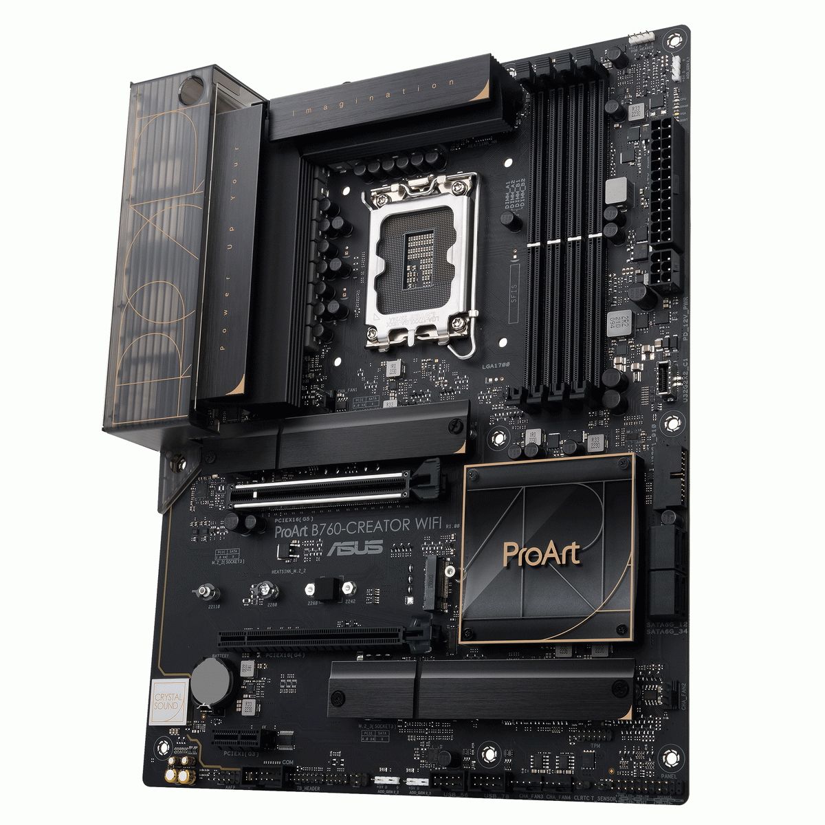 Материнская плата Asus PROART B760-CREATOR WIFI Soc-1700 Intel B760 4xDDR5 ATX AC`97 8ch(7.1) 1 x 2.