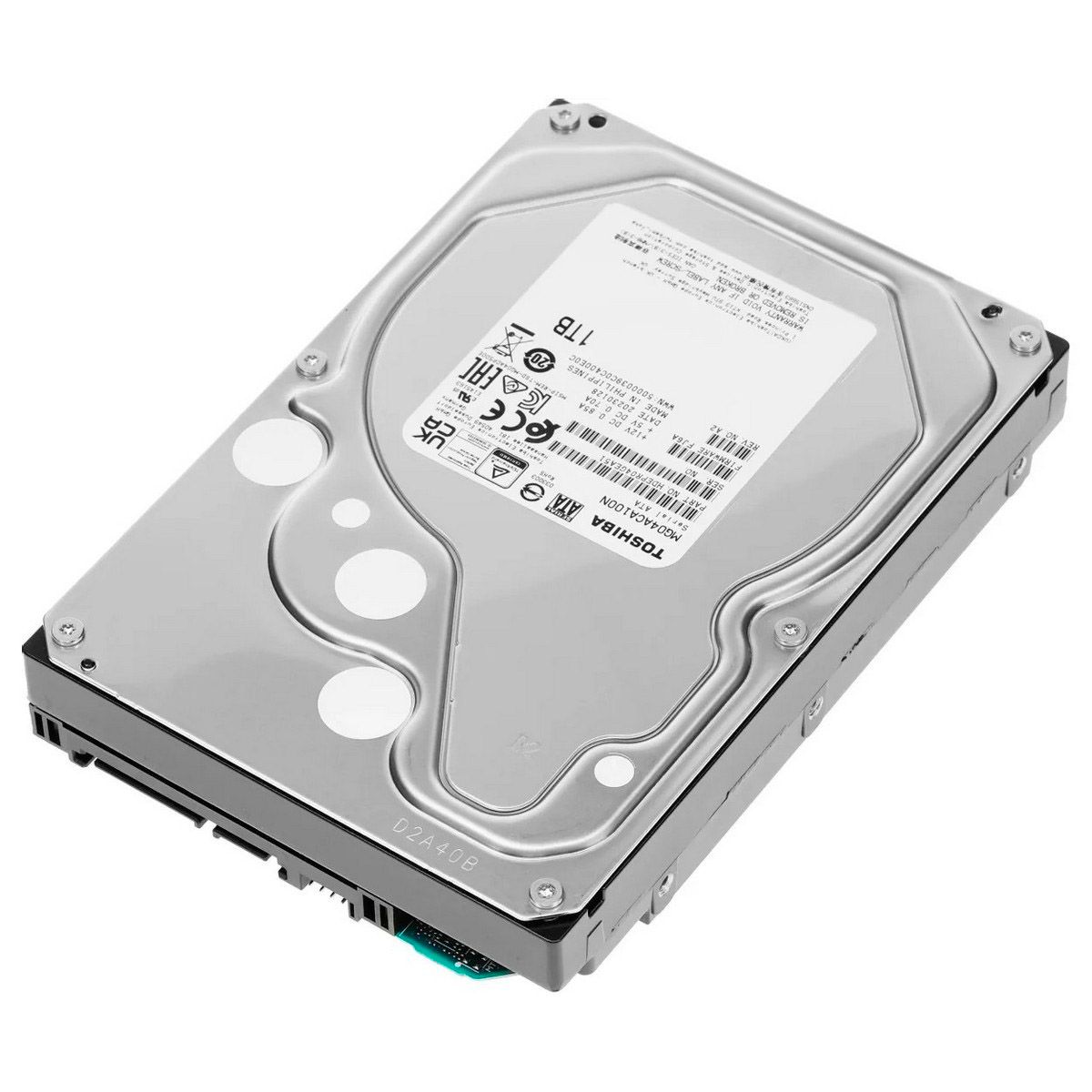 Жесткий диск Toshiba SATA-III 1TB MG04ACA100N Server Enterprise Capacity 512N (7200rpm) 128Mb 3.5"