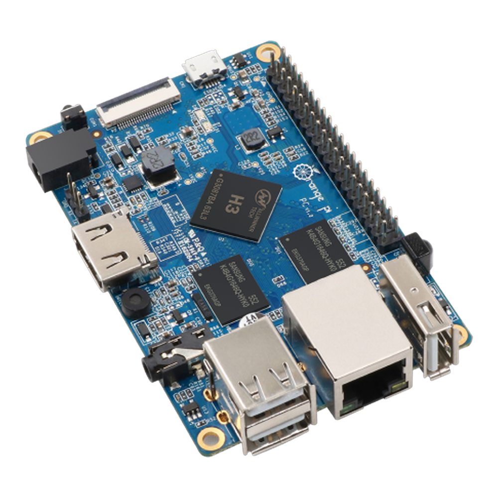 Одноплатный компьютер Orange Pi Orange Pi PC Plus RAM 1GB, 8GB eMMC flash