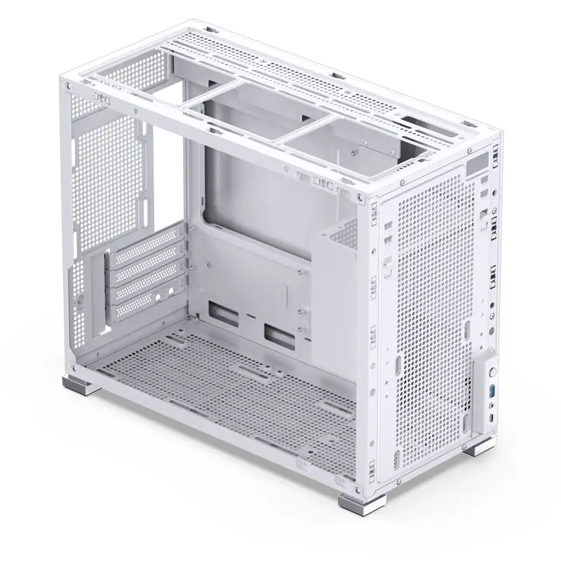 Корпус JONSBO D31 STD, Mini-Tower, TG, no fan, 1xUSB-A 3.2 + 1xUSB-C 3.2, mATX, mDTX, mITX White