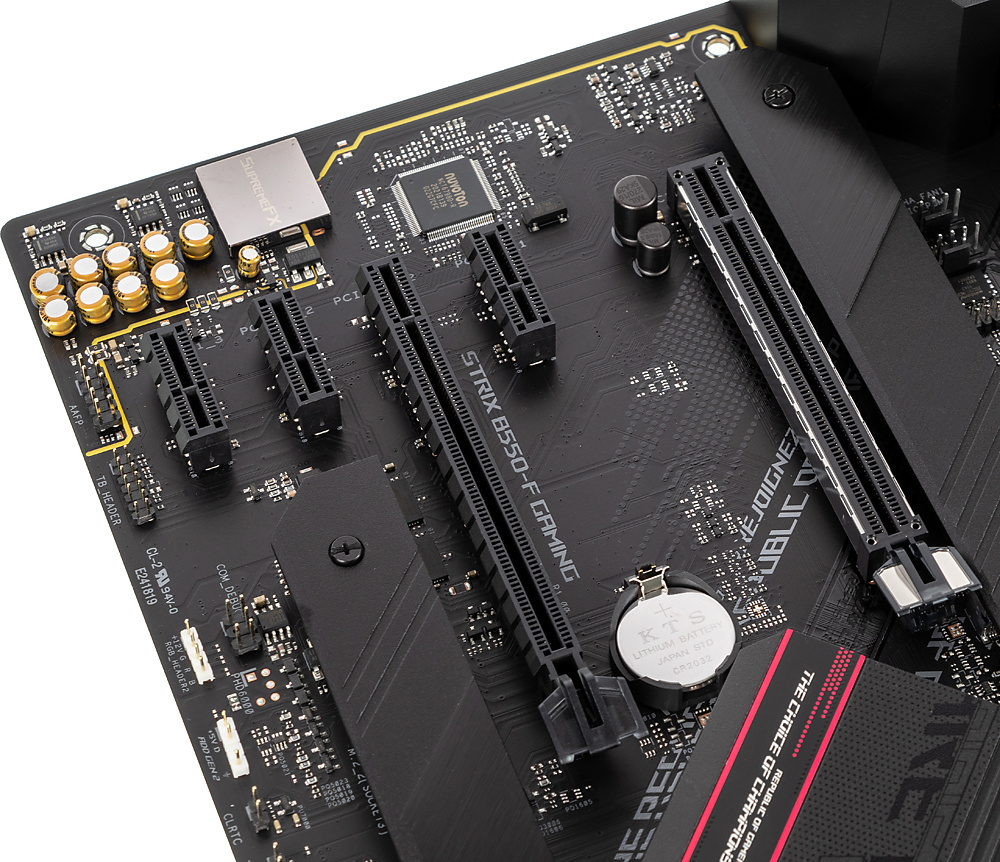 Материнская плата Asus ROG STRIX B550-F GAMING Soc-AM4 AMD B550 4xDDR4 ATX AC`97 8ch(7.1) 2.5Gg RAID