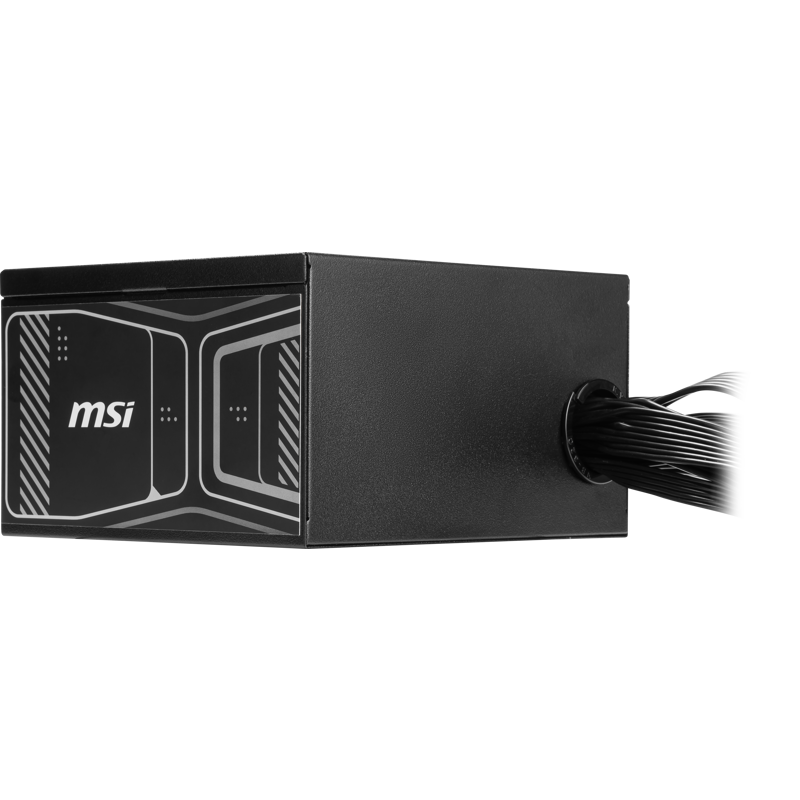 Блок питания MSI MAG A850GN PCIE5, 850W 80+ Gold (ATX, 3.1, PCIe 5.1, Non-modular, 1x24(20+4)pin, 2x