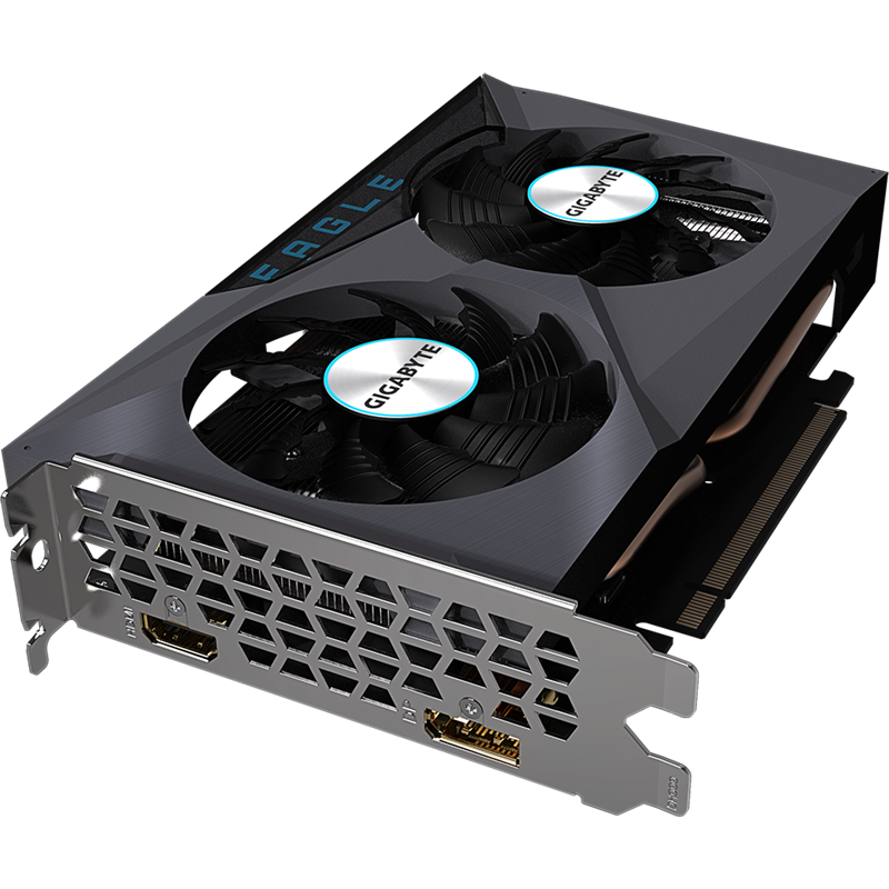 Видеокарта Gigabyte PCI-E 4.0 GV-R65XTEAGLE-4GD AMD Radeon RX 6500XT 4096Mb 64 GDDR6 2610/18000 HDMI