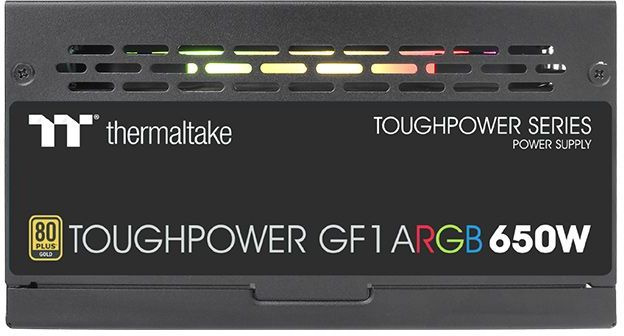 Блок питания Thermaltake ATX 650W Toughpower GF1 ARGB 80+ gold (20+4pin) APFC 140mm fan color LED 9x