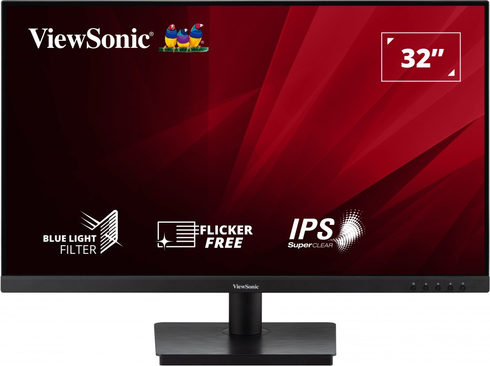 Монитор ViewSonic 31.5" VA3209-2K-MHD черный IPS LED 4ms 16:9 HDMI M/M матовая 250cd 178гр/178гр 256