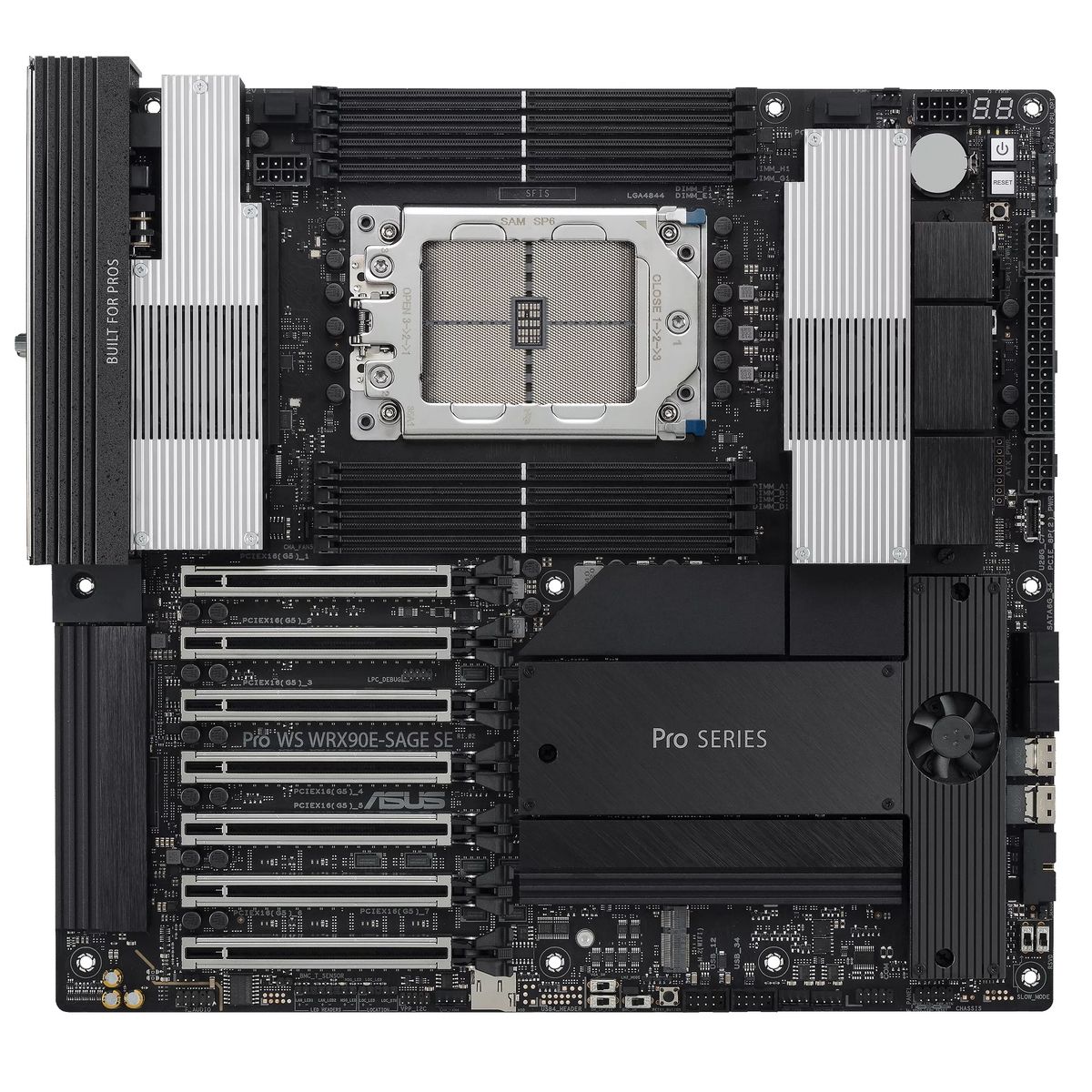 Материнская плата ASUS PRO WS WRX90E-SAGE SE STR5 EEB 8xDDR5 7xPCIEx16 4xM.2 2xUSB-C 2x mini DP VGA 