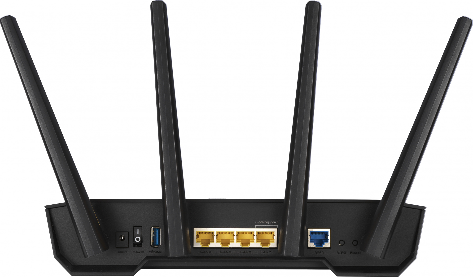 Роутер беспроводной Asus TUF-AX3000 AX3000 10/100/1000BASE-TX/4G ready черный