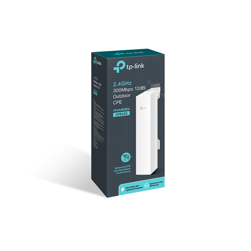 Точка доступа TP-Link CPE220 N300 10/100BASE-TX белый