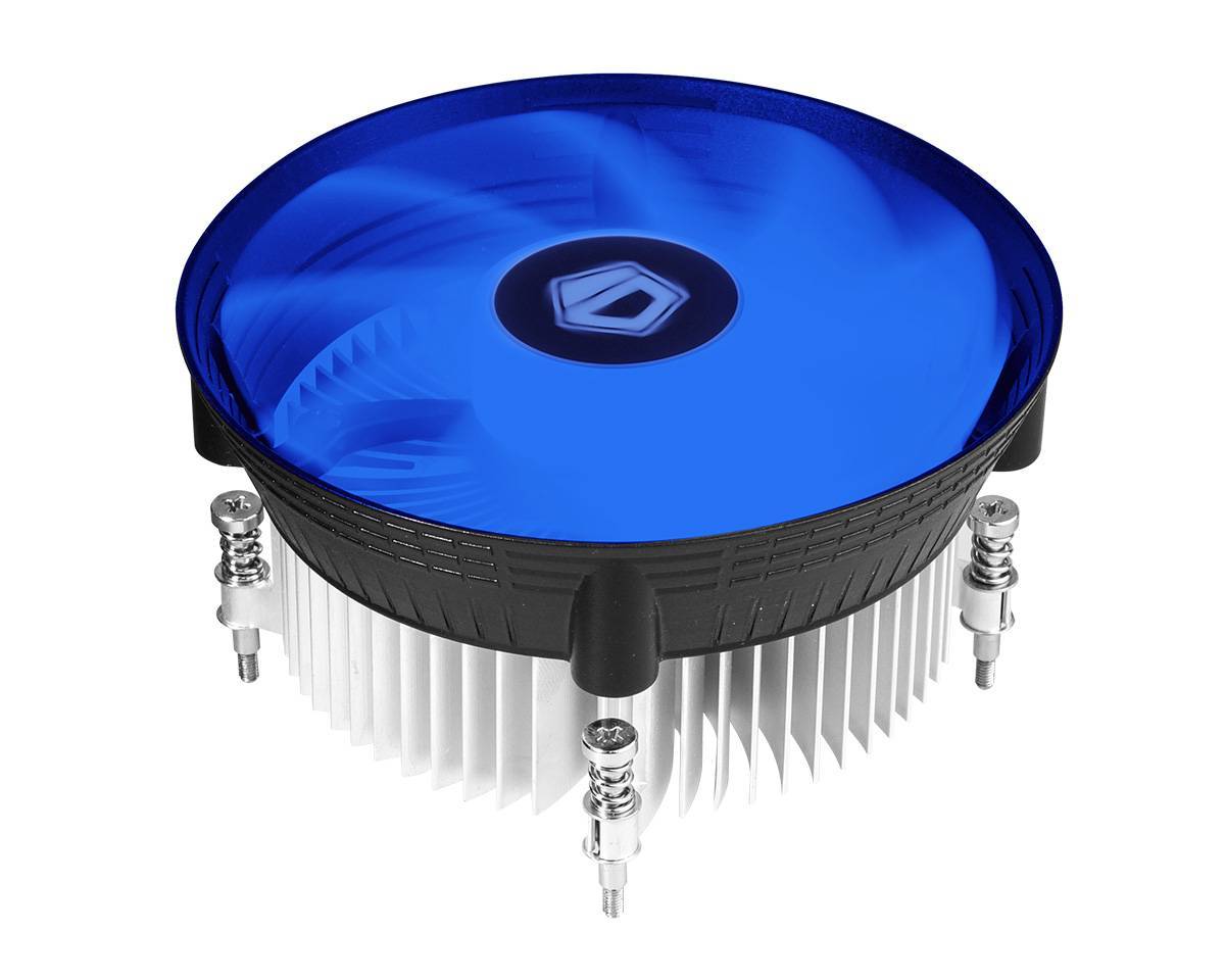 Кулер CPU ID-Cooling DK-03i-PWM-BLUE (1150/1151/1155, 100W, 14.2-25.6 dB, 500-1800 rpm, 120мм, 4pin,
