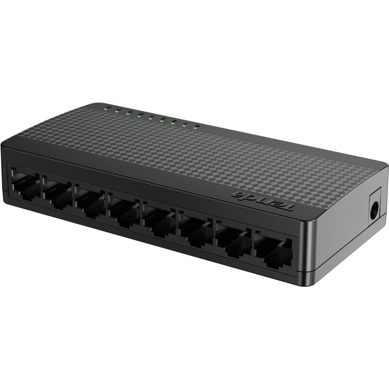 Коммутатор Tenda SG108 Мини-коммутатор неуправляемый, 8 портов 8x1 Гбит/с, настольный, пластиковый к