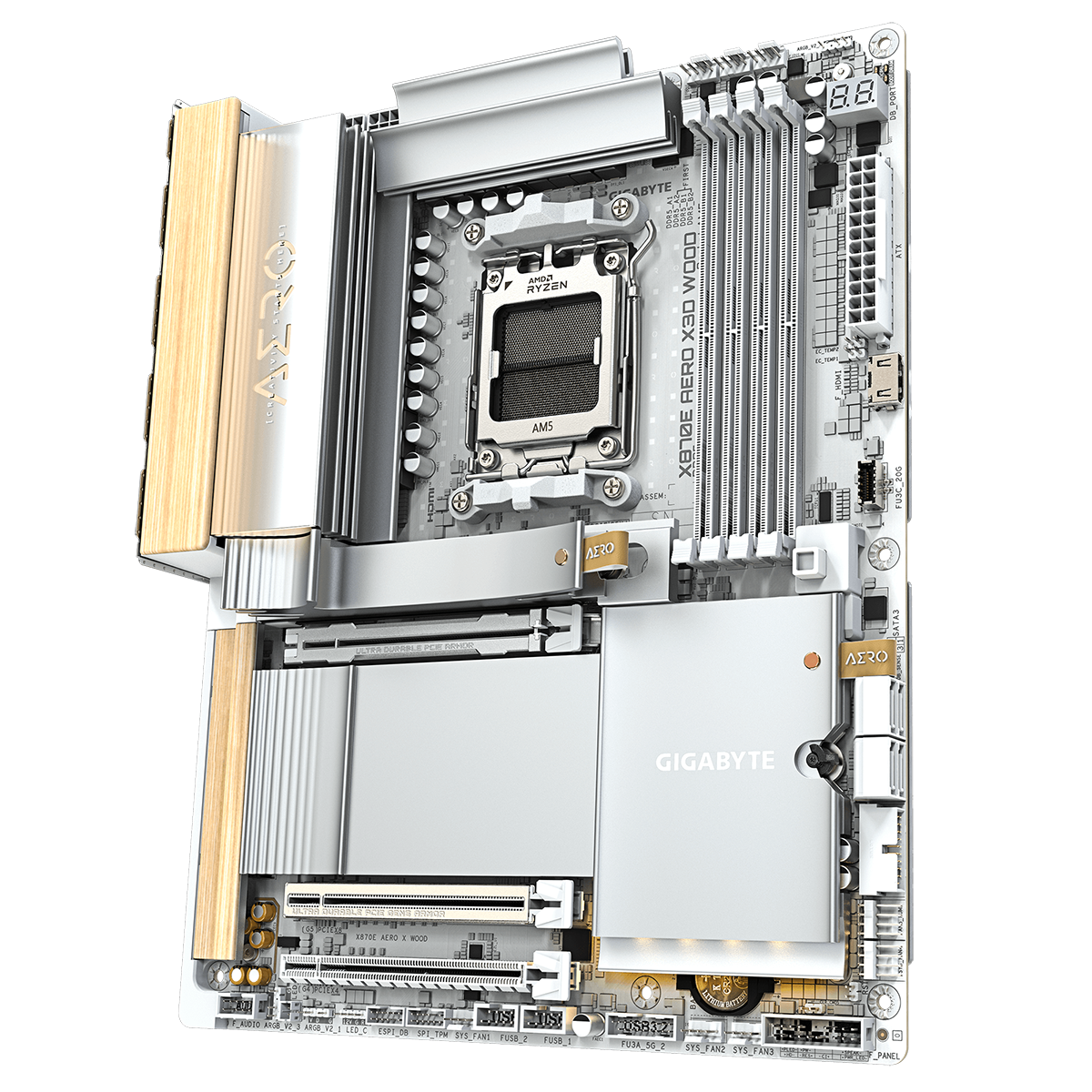 Материнская плата Gigabyte X870E AERO X3D WOOD, RTL