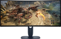 Монитор Dell 34" AW3425DWM 1500R Black, 21:9, VA, UWQHD, 1ms, 400cd, 180Hz, HDMI, DP, USB, HAS