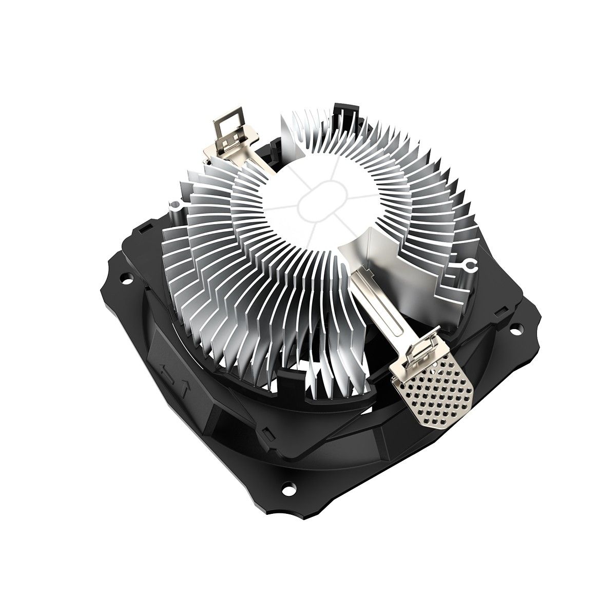 Устройство охлаждения(кулер) ID-Cooling DK-03 Soc-AM5/AM4/1200/1700/1851 черный 3-pin 26dB Al 100W 2