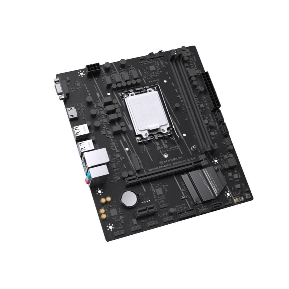 Материнская плата Maxsun MS-Challenger B660M 2.5G B660, LGA1700, 2*DDR4, 1*PCIEx16, 1*PCIEx1, 1*M.2,