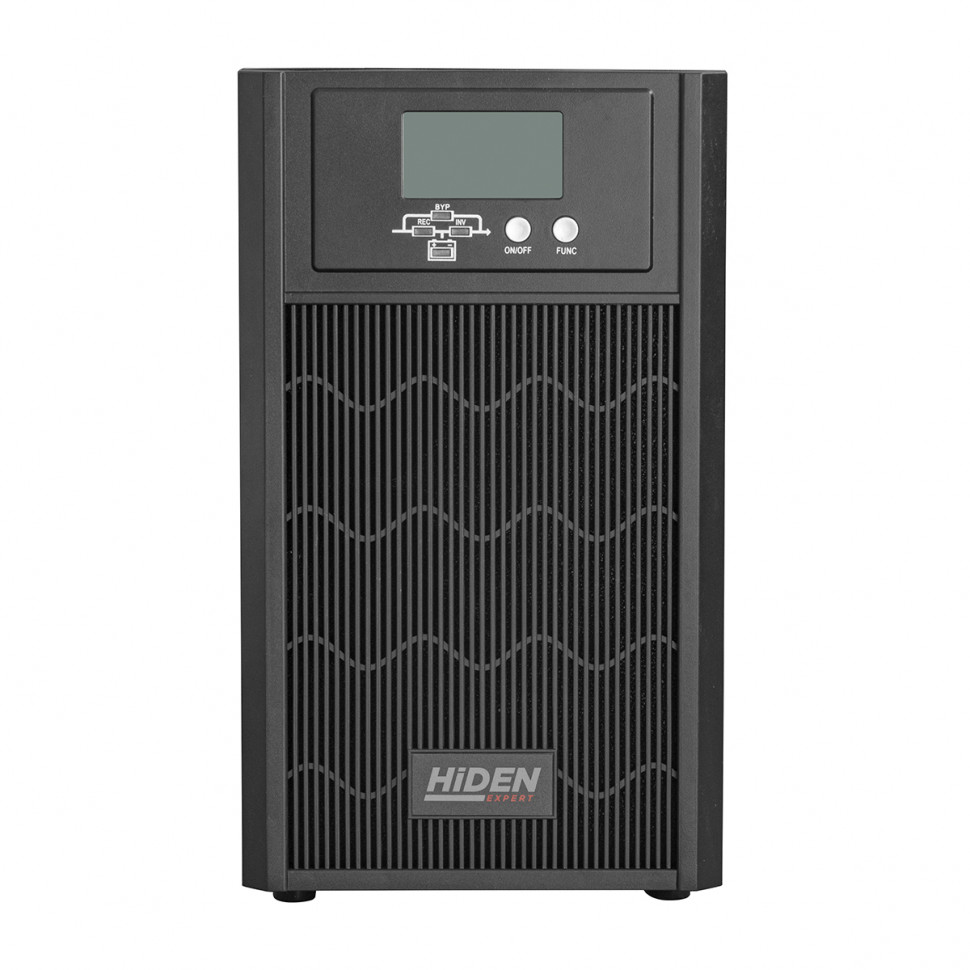 ИБП HIDEN EXPERT HE11002S, встроенные АКБ в корпусе (6х9А/ч), 2 kVA/2 kW (PF=1){С двойным преобразов