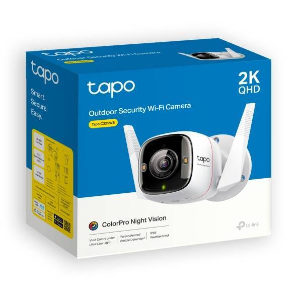Камера видеонаблюдения IP TP-Link Tapo C325WB Wi-Fi 4.58-4.58мм цв. корп.:белый