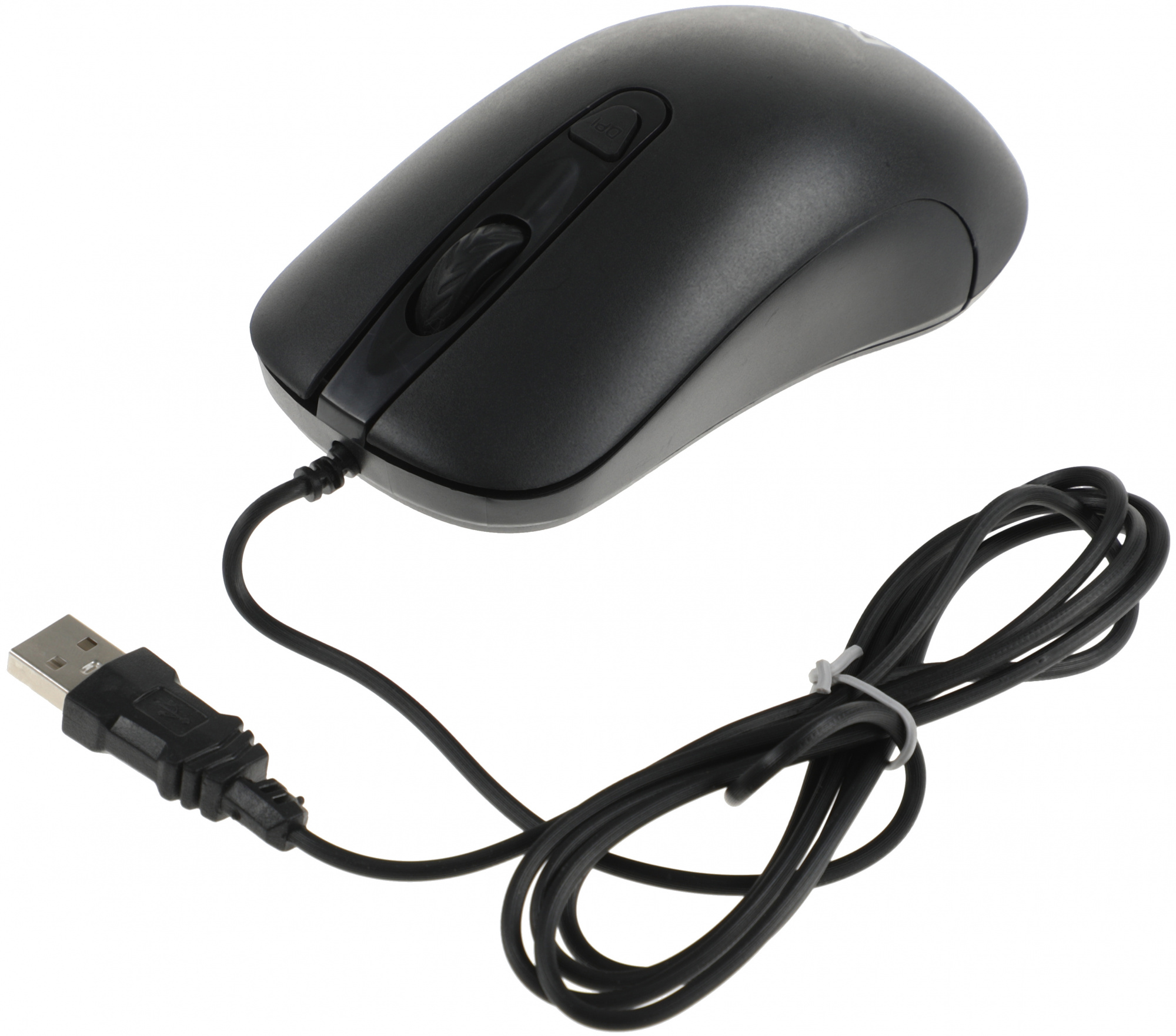 Мышь Defender MB-230 черный оптическая 1600dpi USB 2but (52231)