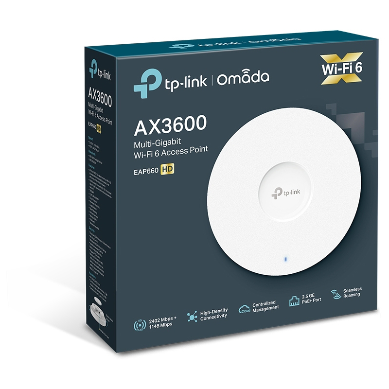 Точка доступа TP-Link EAP660 HD AX3600 100/1000/2500BASE-T белый
