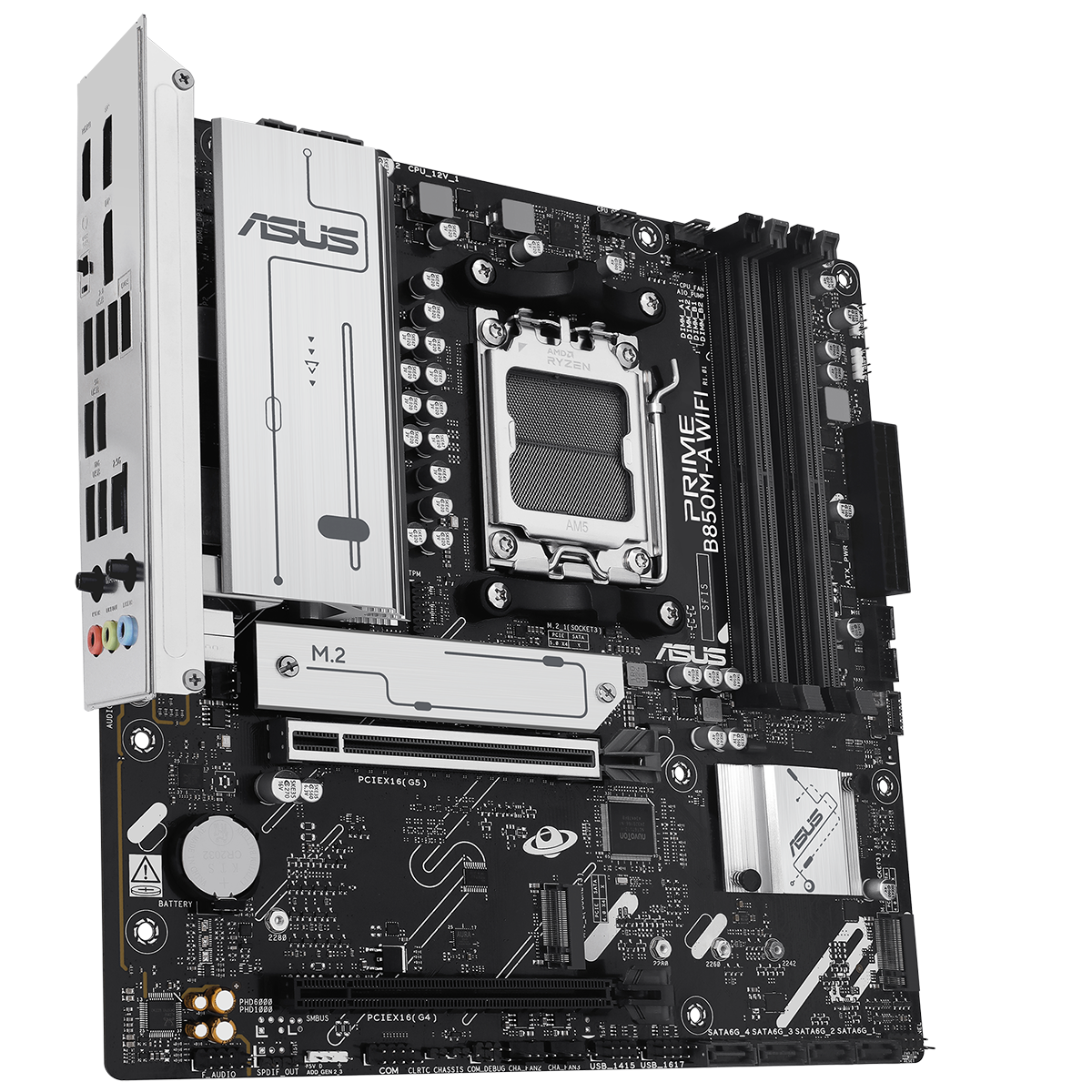 Материнская плата Asus PRIME B850M-A WIFI Socket AM5 AMD B850 4xDDR5 mATX AC`97 8ch(7.1) 2.5Gg RAID+