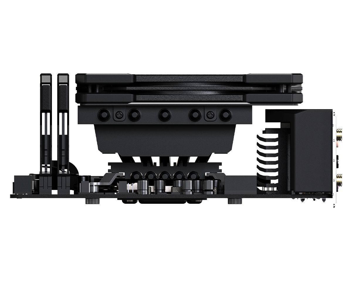 Устройство охлаждения(кулер) ID-Cooling IS-50X V3 Soc-AM5/AM4/1200/1700/1851 черный 4-pin 14-30dB Al
