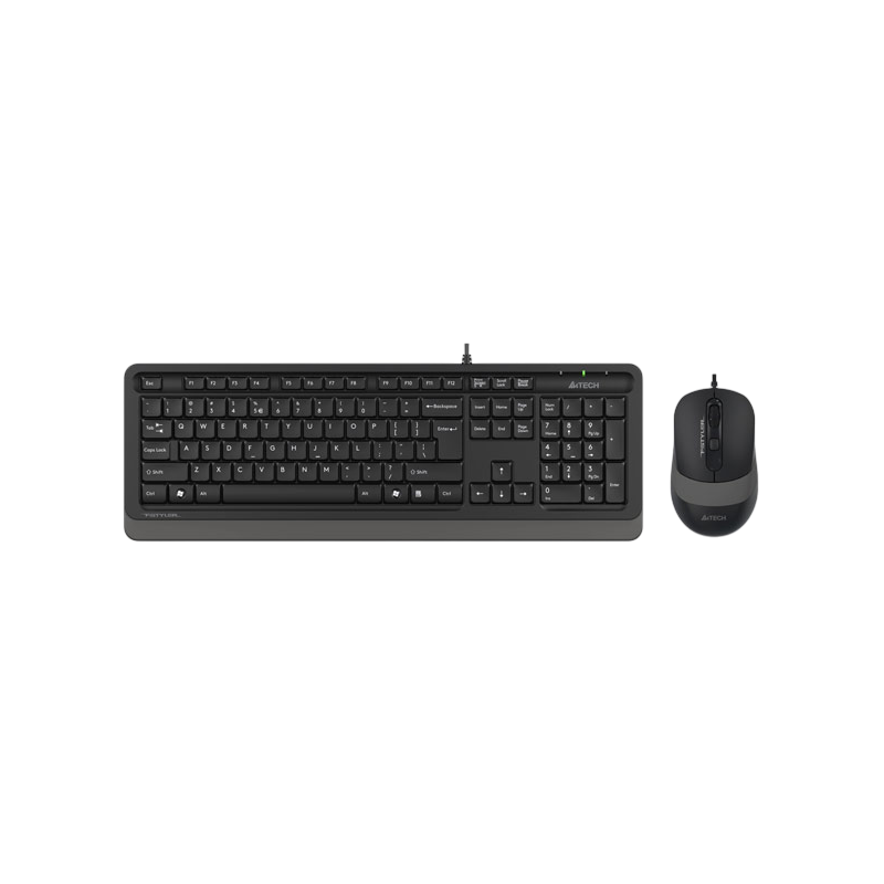 Клавиатура + мышь A4Tech Fstyler F1010 клав:черный/серый мышь:черный/серый USB Multimedia (F1010 GRE