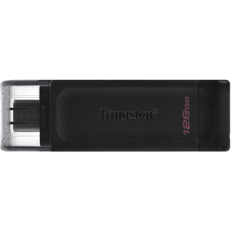 Флеш Диск Kingston 128GB DataTraveler 70 Type-C DT70/128GB USB3.0 черный
