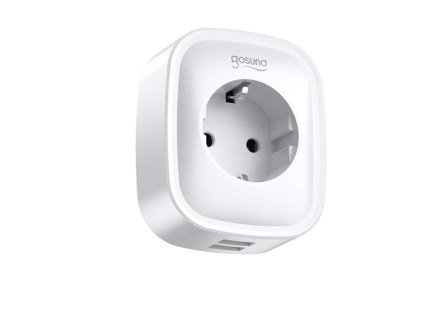 Умная розетка Gosund Wi-Fi Smart Plug 2 USB, белая