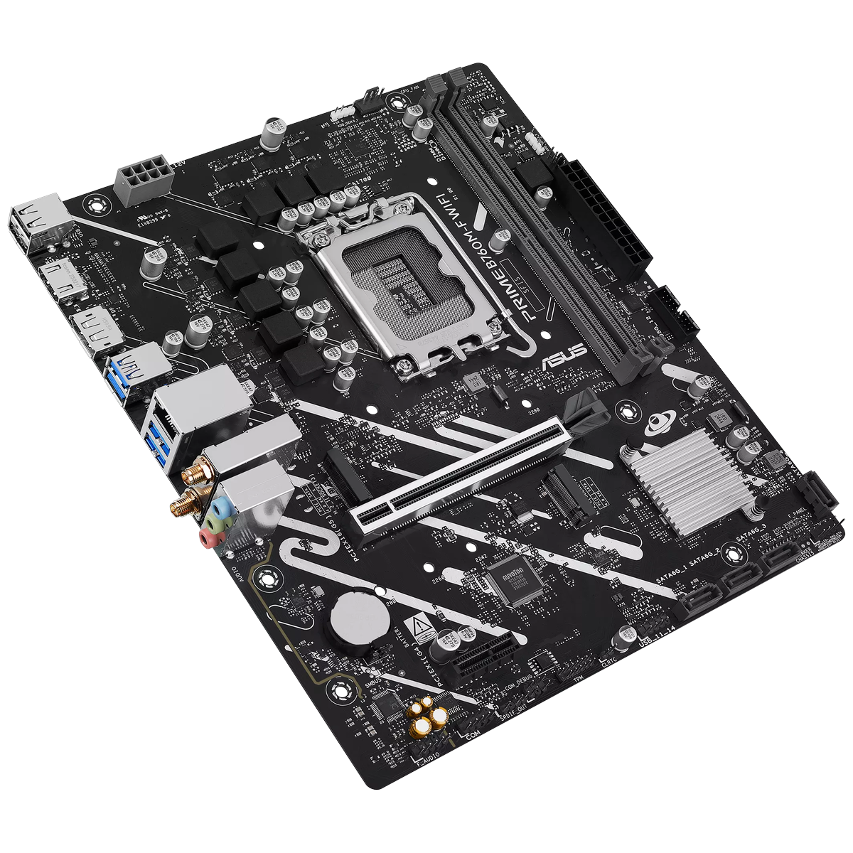 Материнская плата Asus PRIME B760M-F WIFI Soc-1700 Intel B760 2xDDR5 mATX AC`97 8ch(7.1) GbLAN RAID+