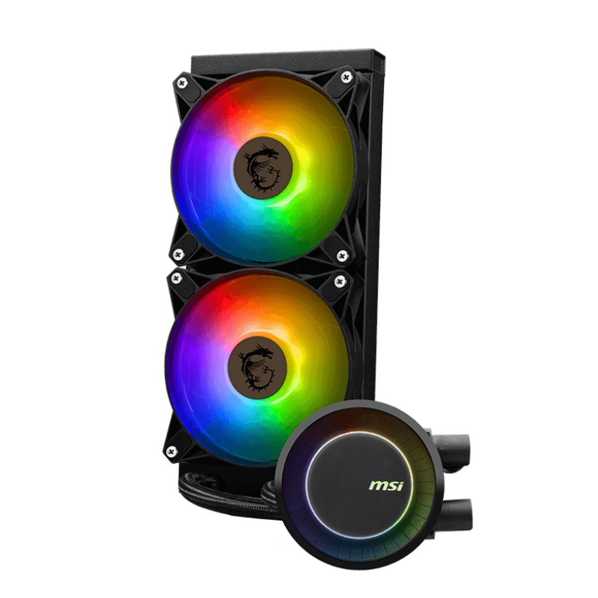 Жидкостная система охлаждения MSI MAG CORELIQUID E240 2x ARGB Fan, Color Box, LGA1700