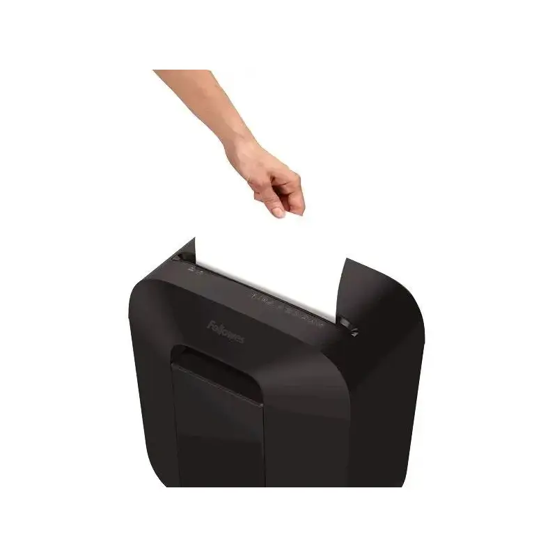 Шредер Fellowes PowerShred LX25 черный (секр.P-4) фрагменты 6лист. 11.5лтр. скрепки скобы пл.карты