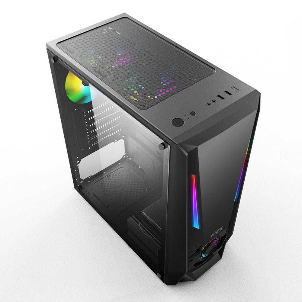 Корпус ALSEYE  Reactor-B Mini-ITX/Micro ATX/ATX, USB2.0*2+HD Audio+USB3.0*1 USB2.0*2+HD Audio+USB3.0