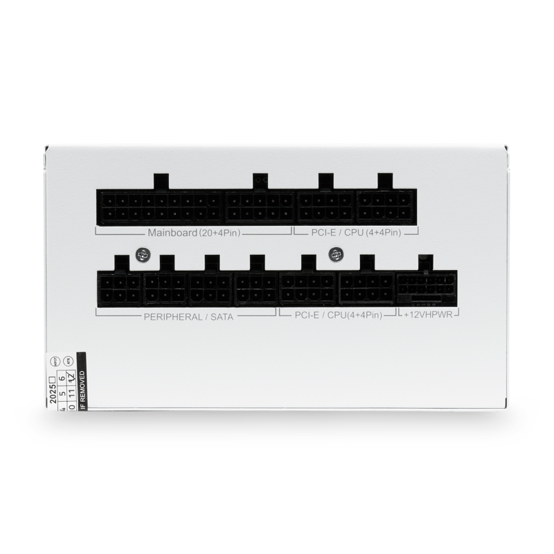 Блок питания HSPD, 850W 80+ Gold (ATX, 3.1, PCIe 5.1, Full modular, 1x24(20+4)pin mesh 550mm, 2xCPU 