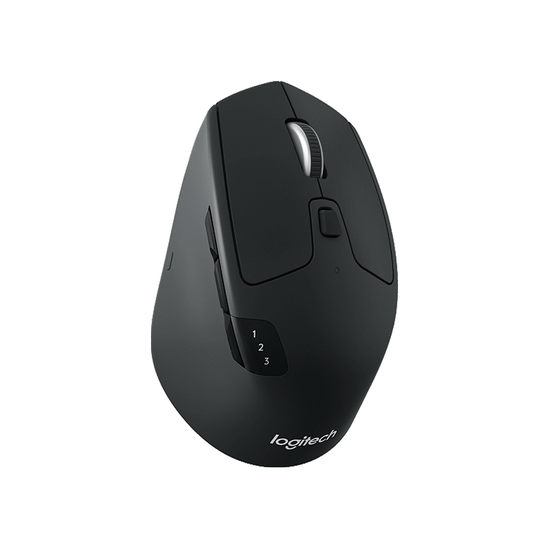 Мышь Logitech M720 Triathlon черный оптическая 1000dpi беспров. BT/Radio USB 6but (910-004794)