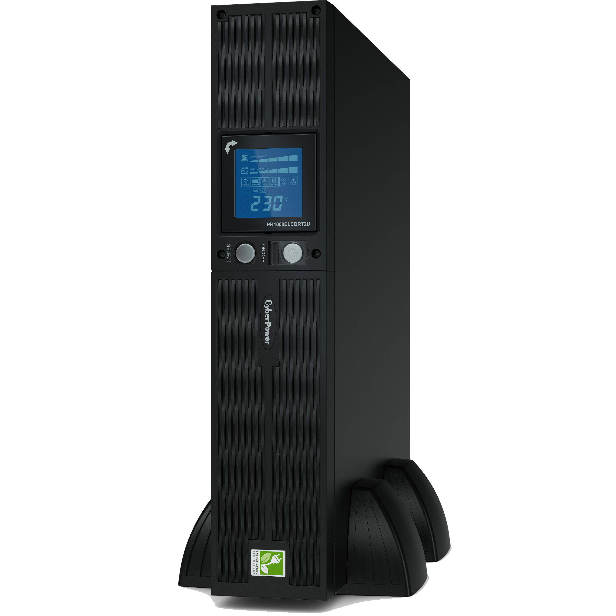 CyberPower ИБП Line-Interactive PR1000ELCDRT2UA 1000VA/900W USB/RS-232/Dry/EPO/SNMPslot/RJ11/45 (8 I