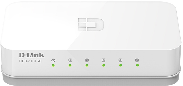 коммутатор D-Link Неуправляемый коммутатор, 5x100Base-TX, корпус пластик