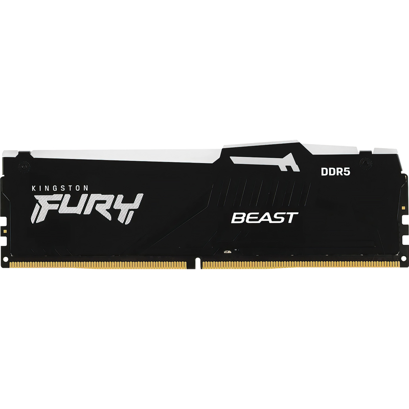 Память оперативная Kingston 64GB 6000MT/s DDR5 CL40 DIMM (Kit of 4) FURY Beast RGB XMP