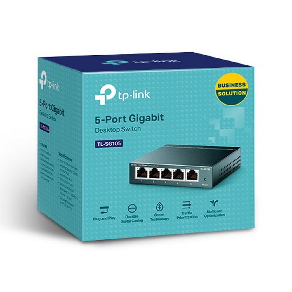 Коммутатор TP-Link TL-SG105 (L2) 5x1Гбит/с неуправляемый
